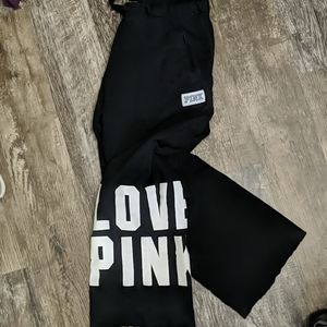 Victoria's Secret PINK Black Lounge Pants BF style